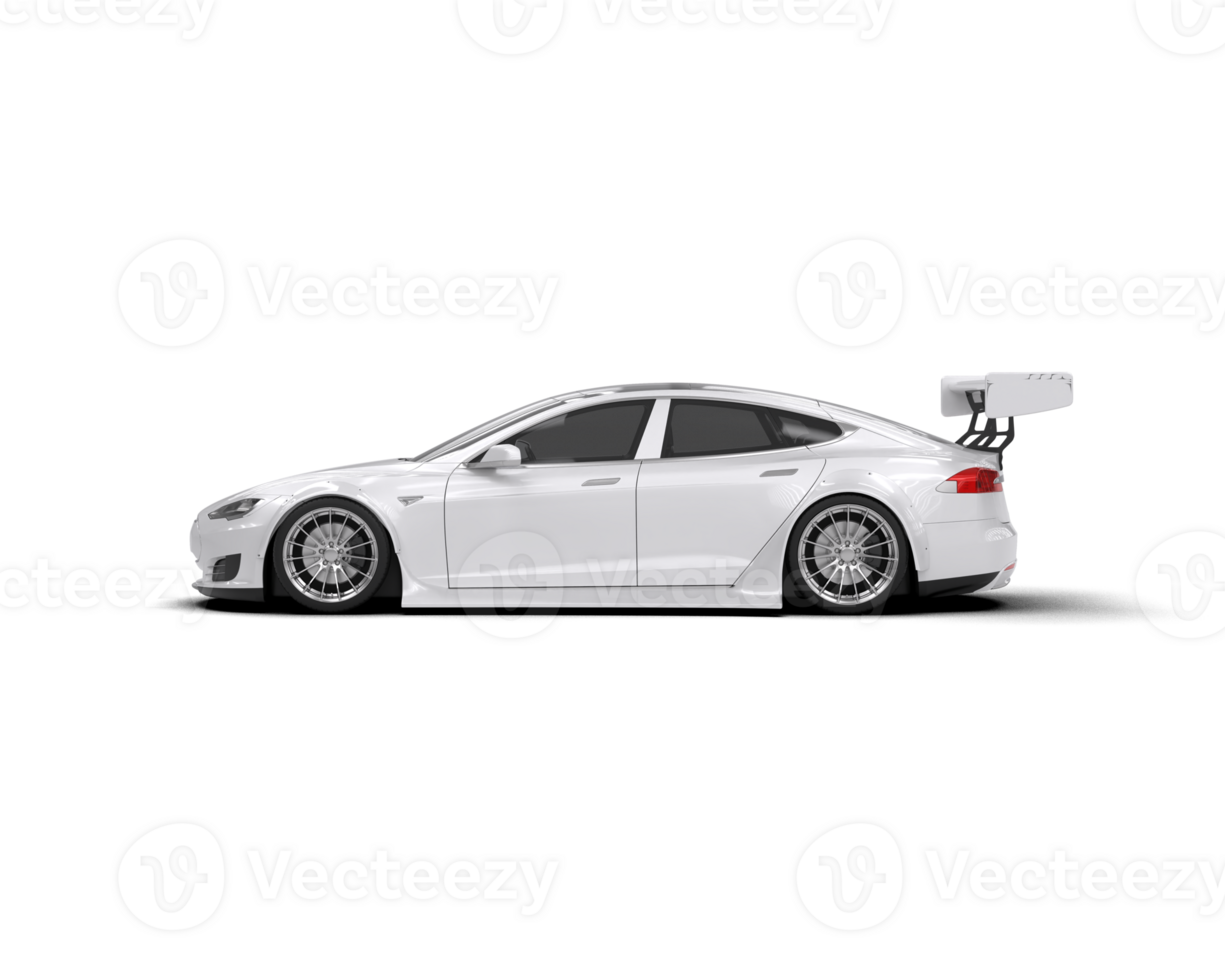 Realistic sport car isolated on background. 3d rendering - illustration png