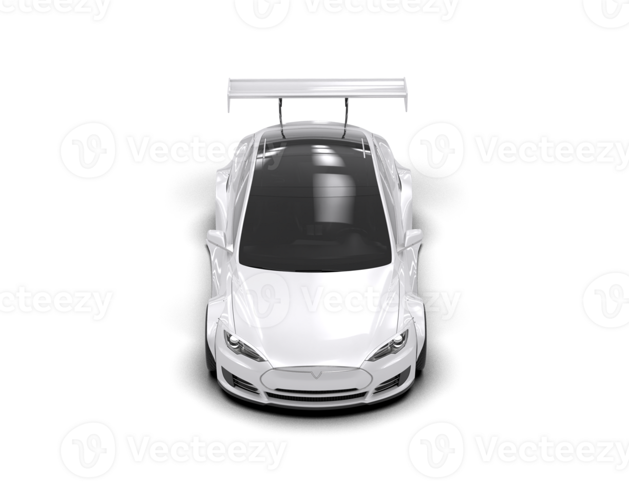 Realistic sport car isolated on background. 3d rendering - illustration png