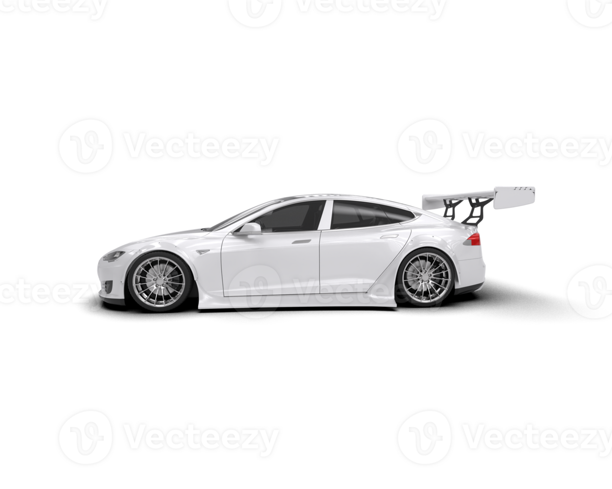 Realistic sport car isolated on background. 3d rendering - illustration png