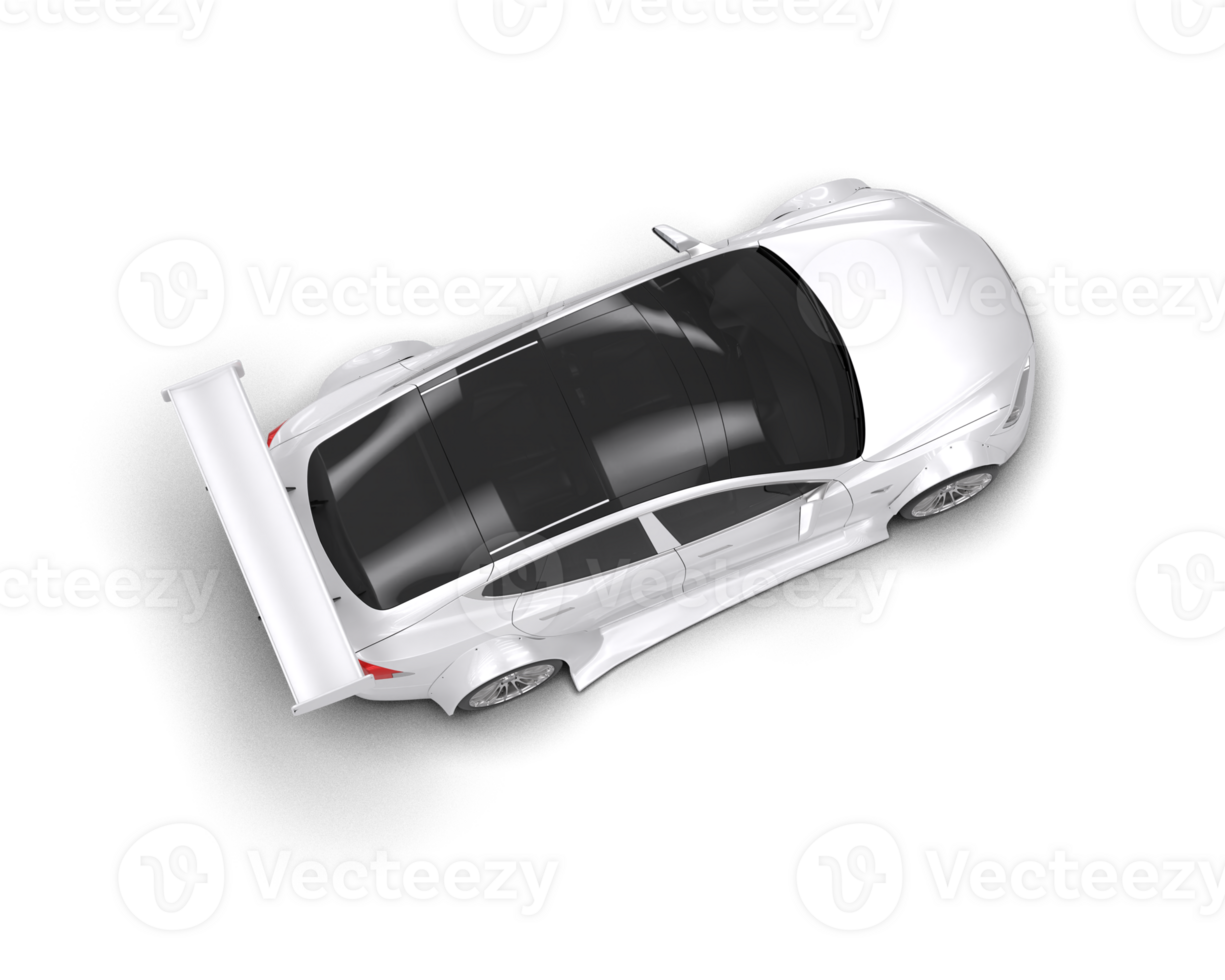 Realistic sport car isolated on background. 3d rendering - illustration png