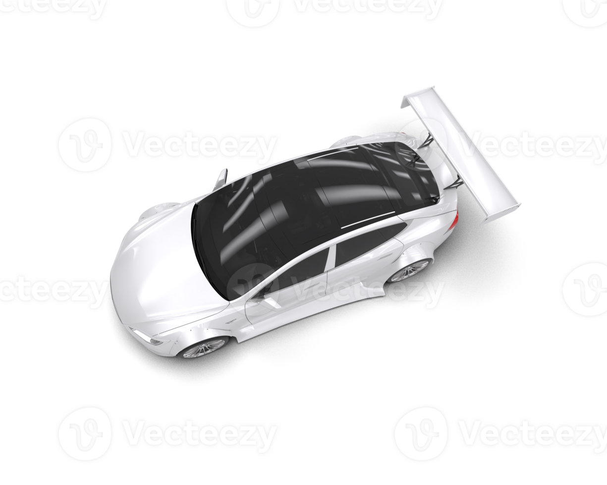 Realistic sport car isolated on background. 3d rendering - illustration png