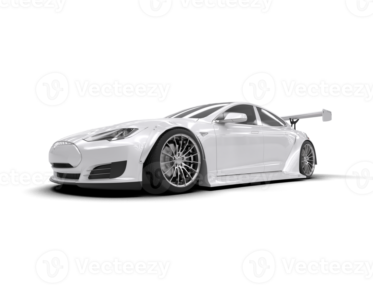 Realistic sport car isolated on background. 3d rendering - illustration png