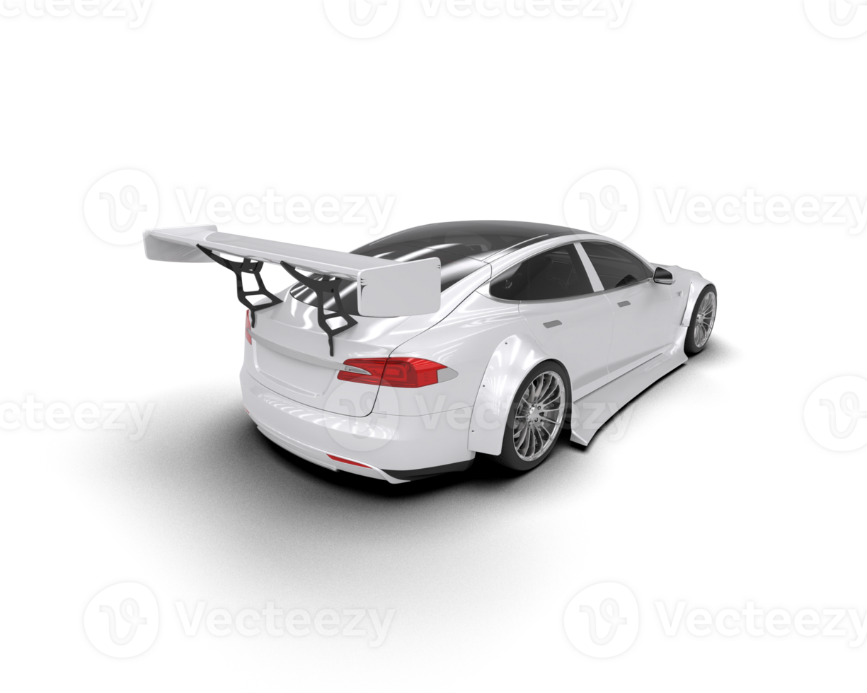 Realistic sport car isolated on background. 3d rendering - illustration png