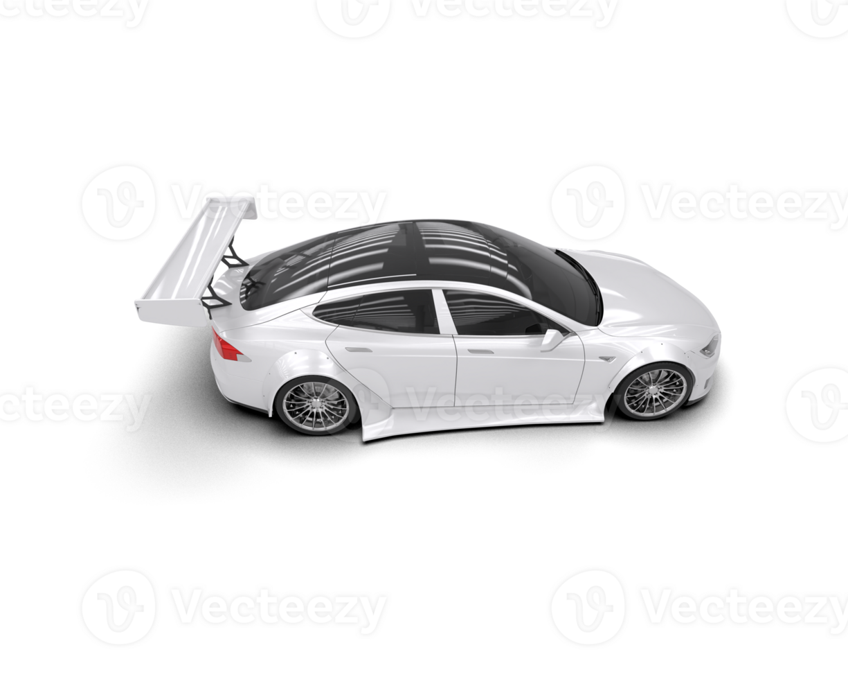 Realistic sport car isolated on background. 3d rendering - illustration png