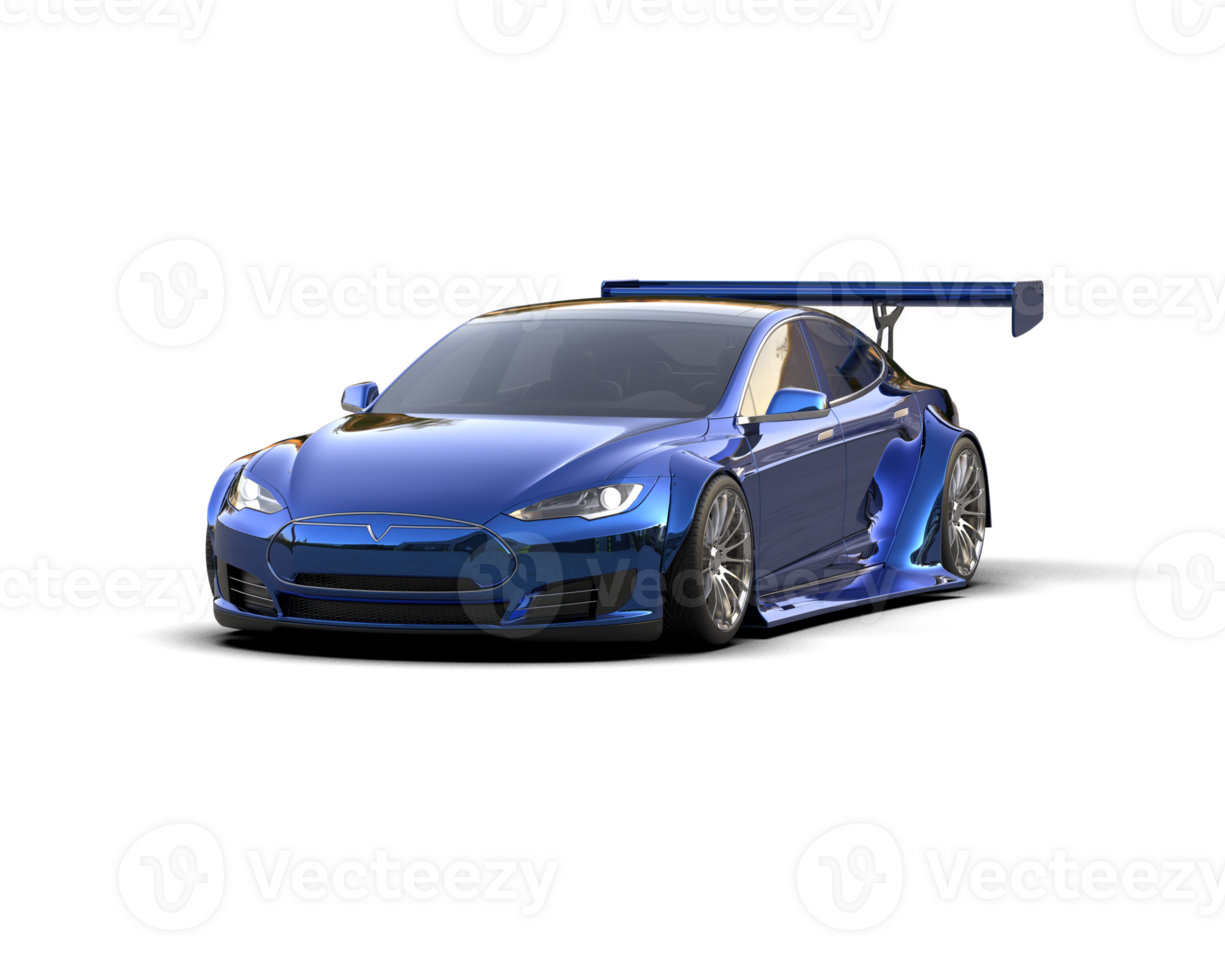 Realistic sport car isolated on background. 3d rendering - illustration png