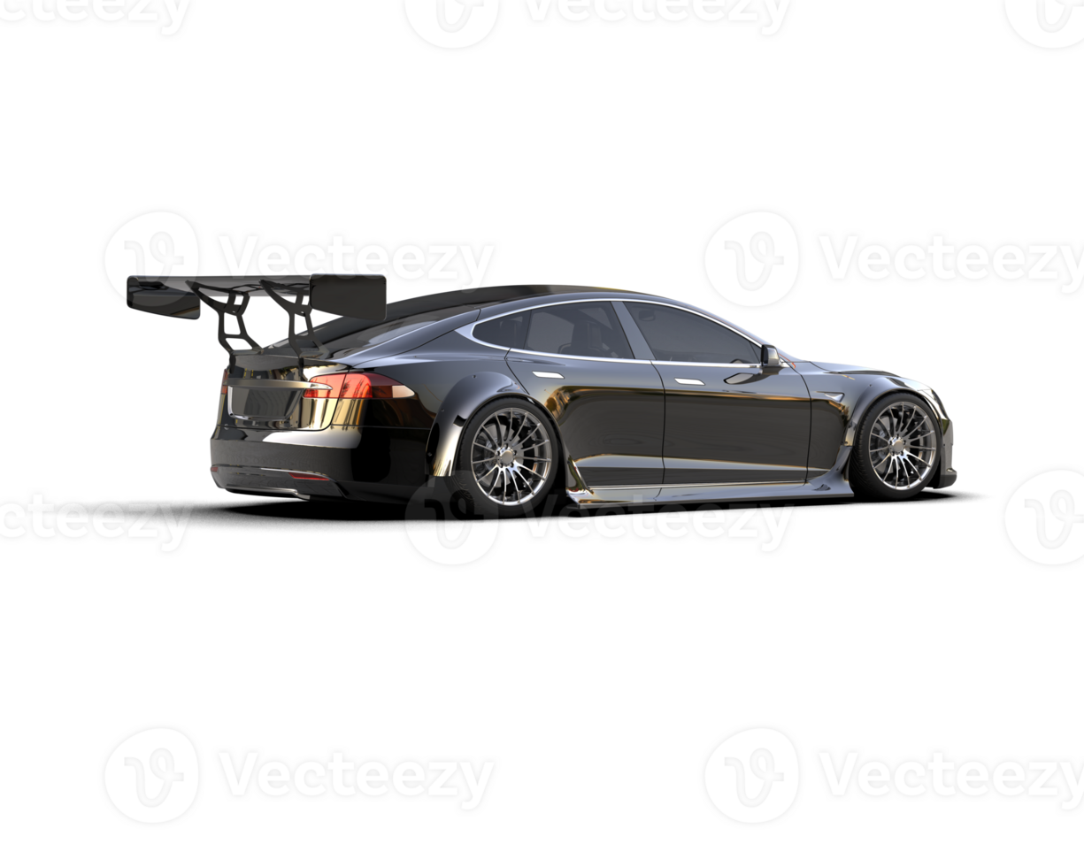Realistic sport car isolated on background. 3d rendering - illustration png