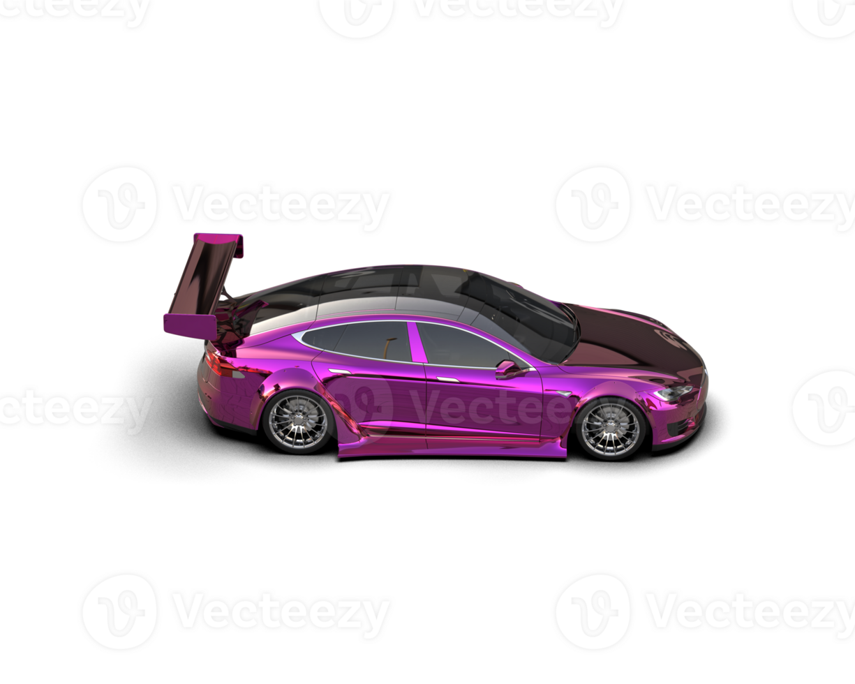 Realistic sport car isolated on background. 3d rendering - illustration png