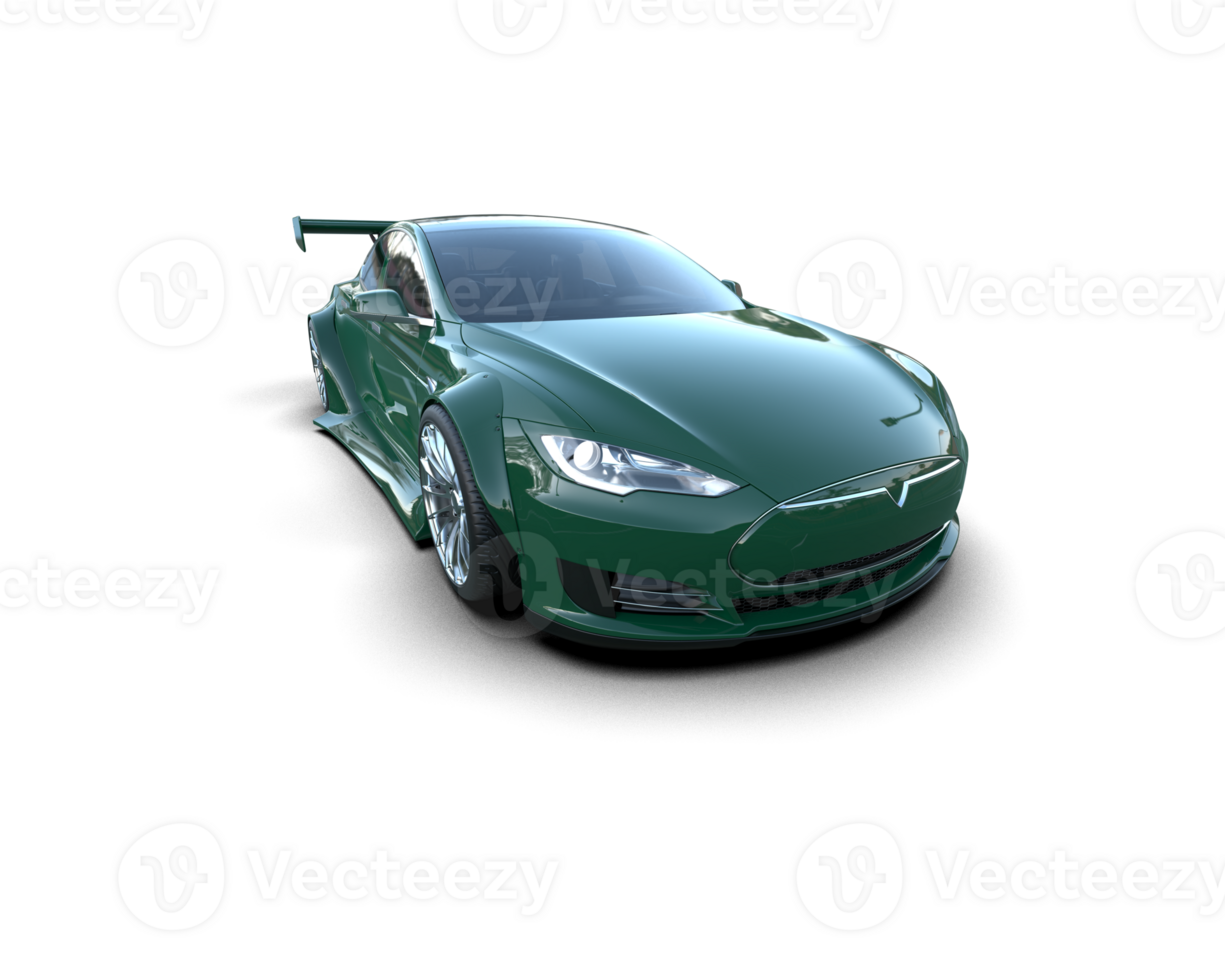 Realistic sport car isolated on background. 3d rendering - illustration png