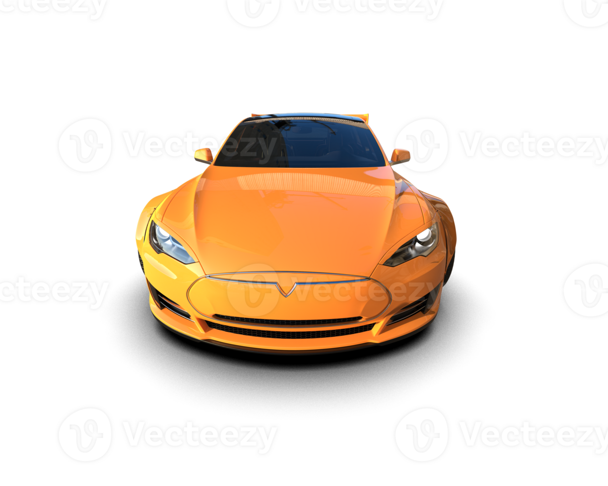 Realistic sport car isolated on background. 3d rendering - illustration png