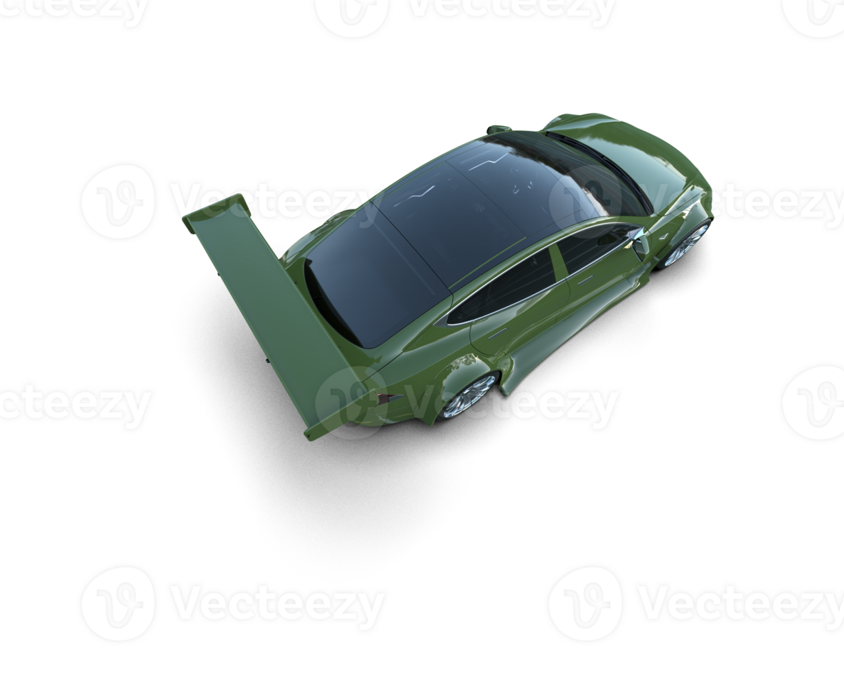Realistic sport car isolated on background. 3d rendering - illustration png