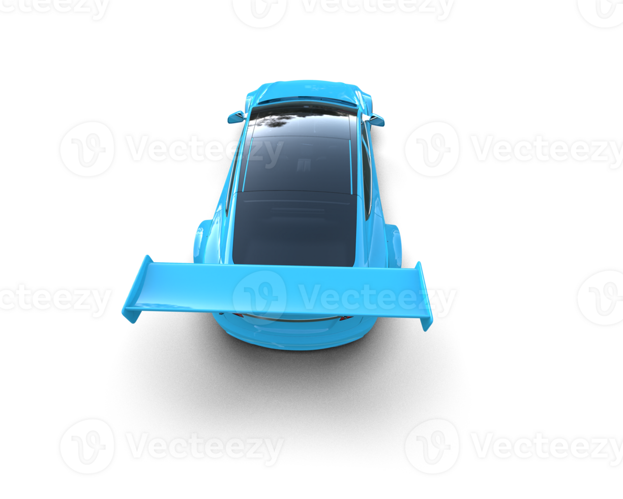 Realistic sport car isolated on background. 3d rendering - illustration png