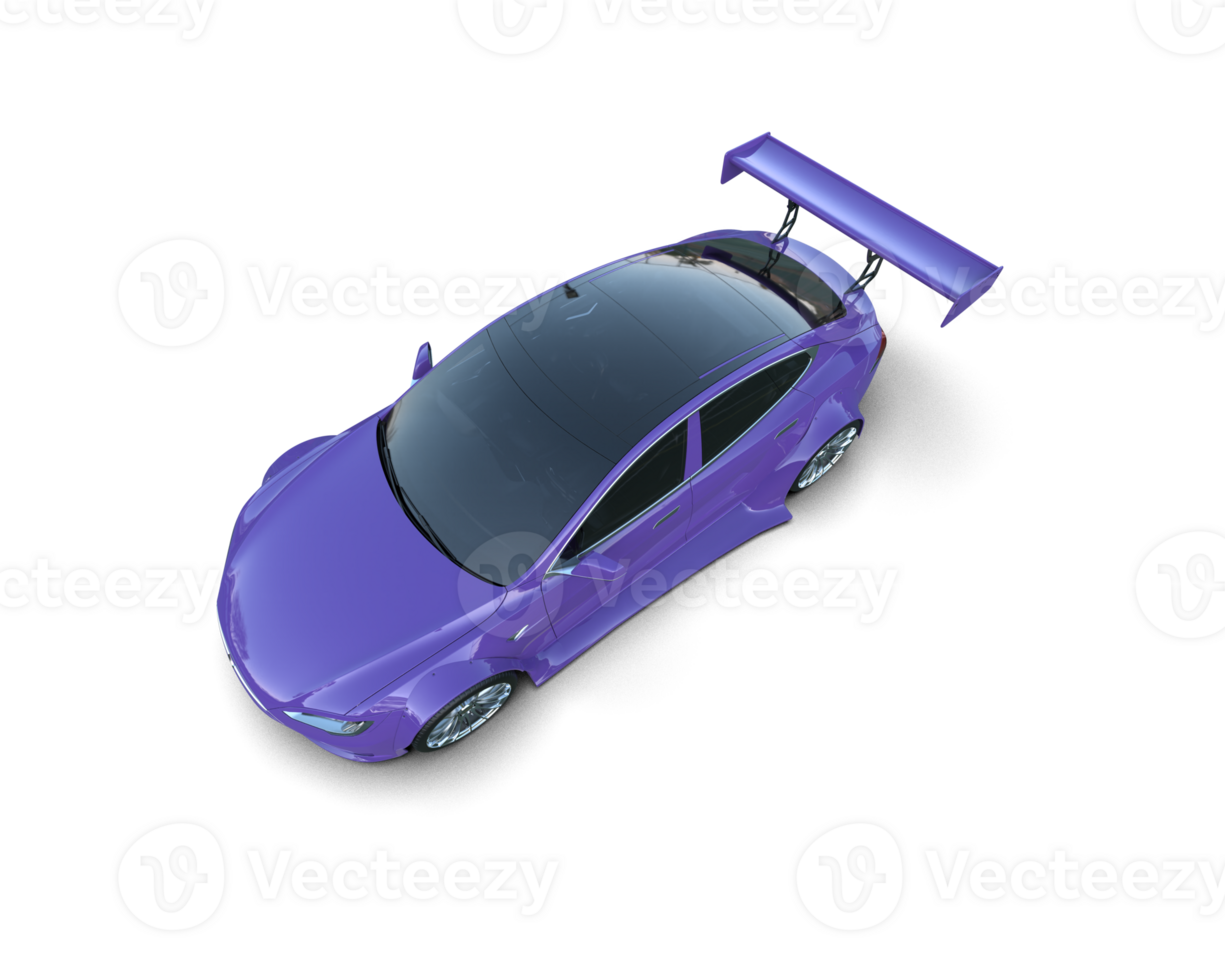Realistic sport car isolated on background. 3d rendering - illustration png