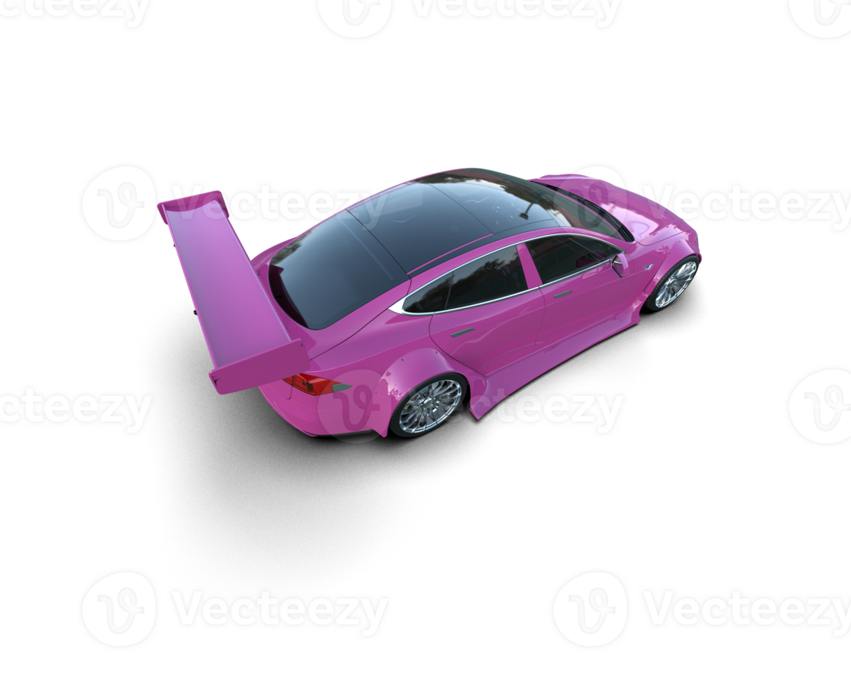 Realistic sport car isolated on background. 3d rendering - illustration png