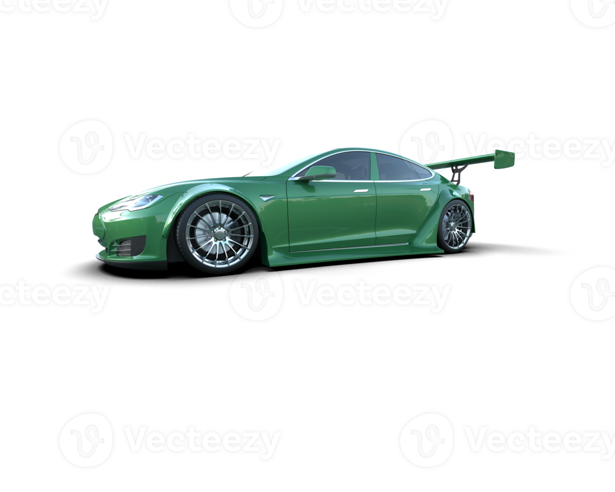 Realistic sport car isolated on background. 3d rendering - illustration png