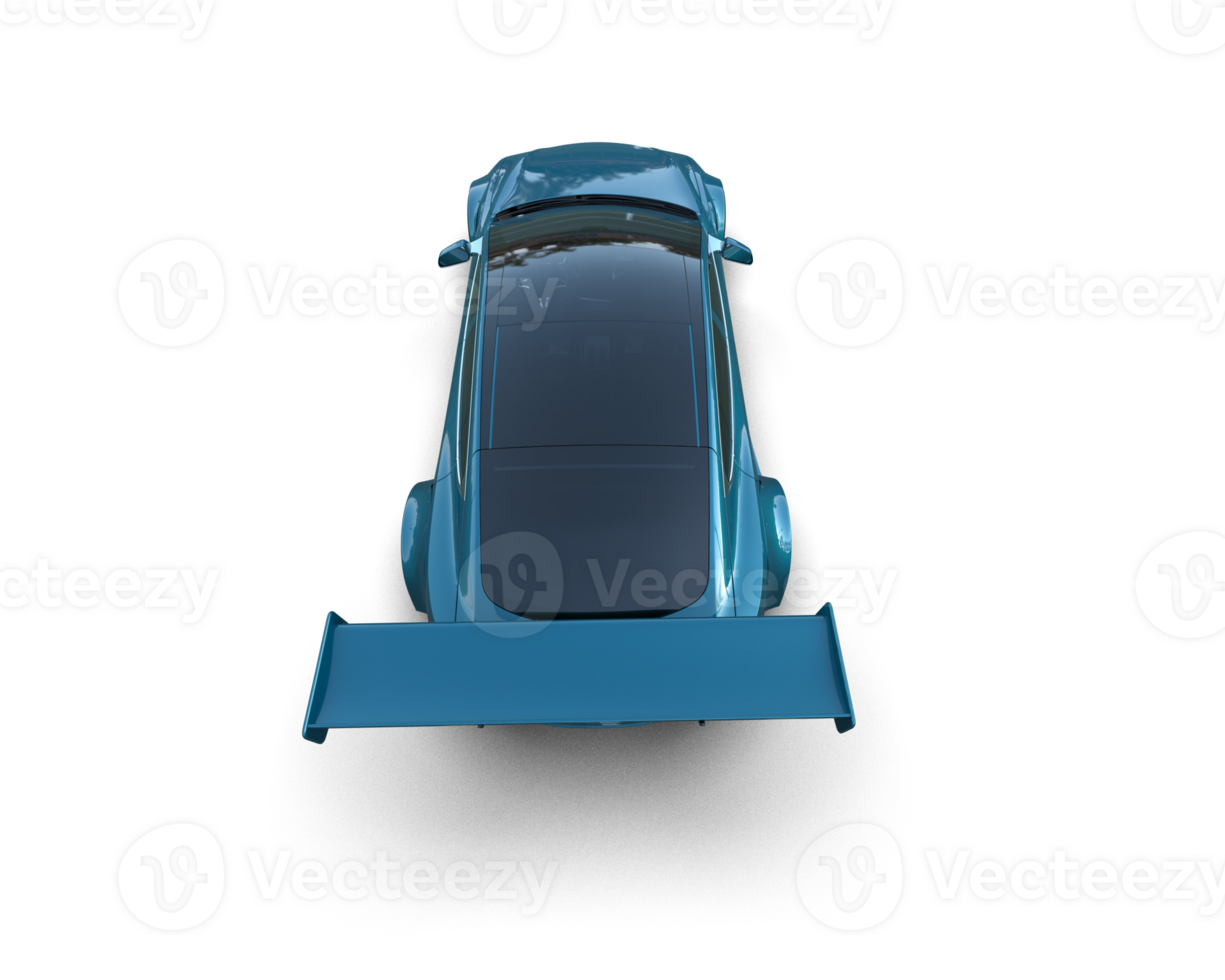 Realistic sport car isolated on background. 3d rendering - illustration png