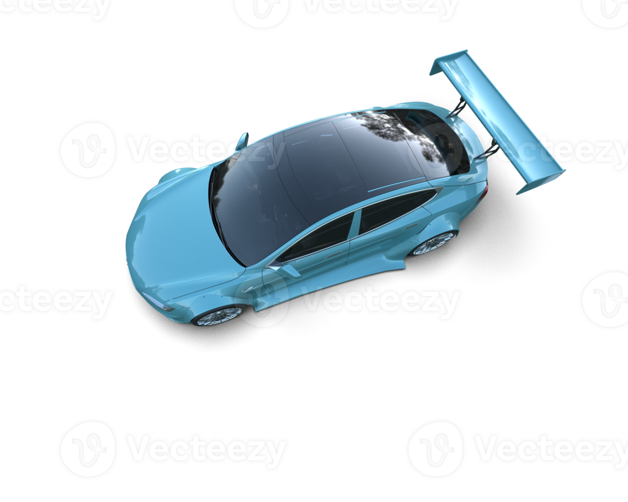 Realistic sport car isolated on background. 3d rendering - illustration png