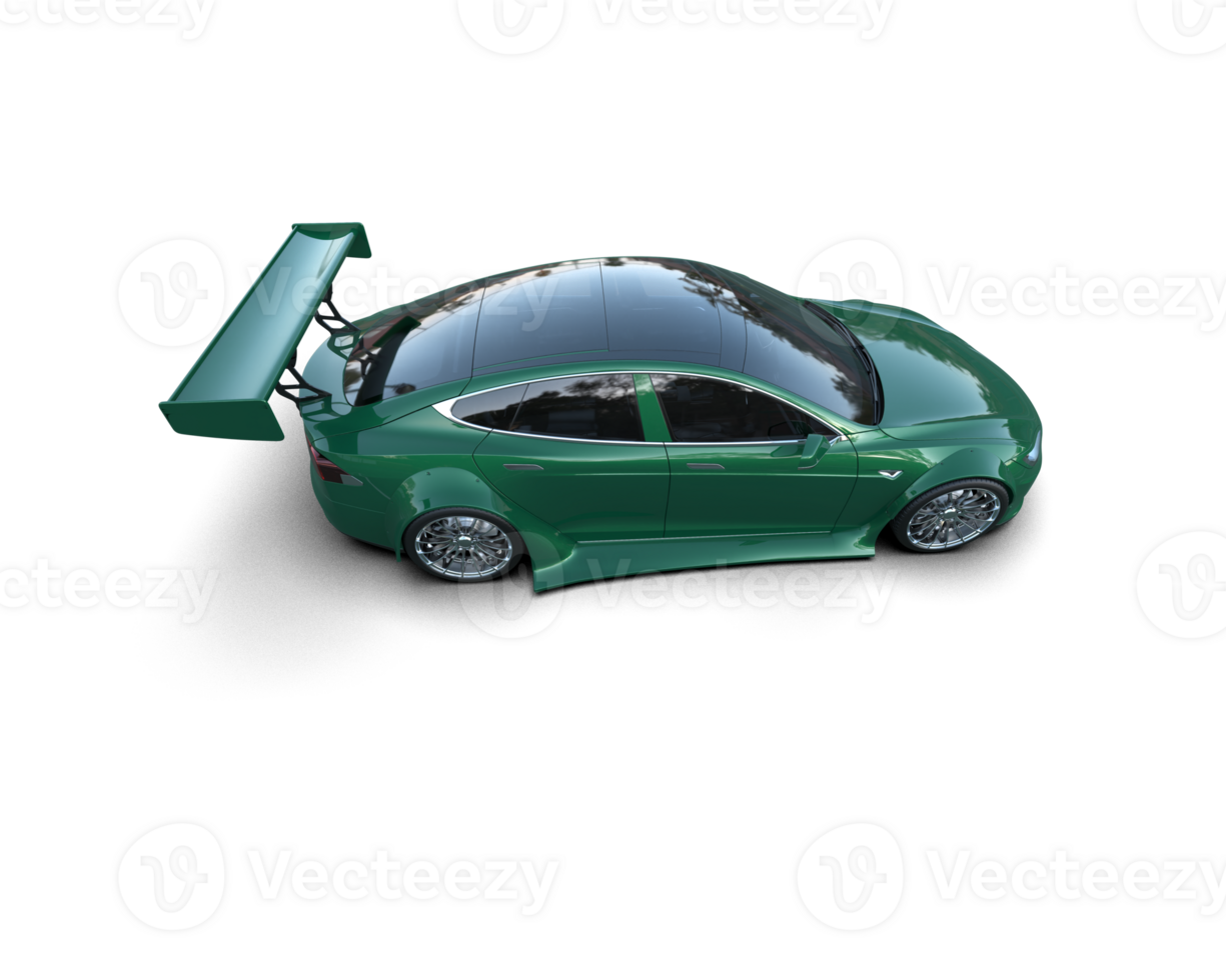 Realistic sport car isolated on background. 3d rendering - illustration png