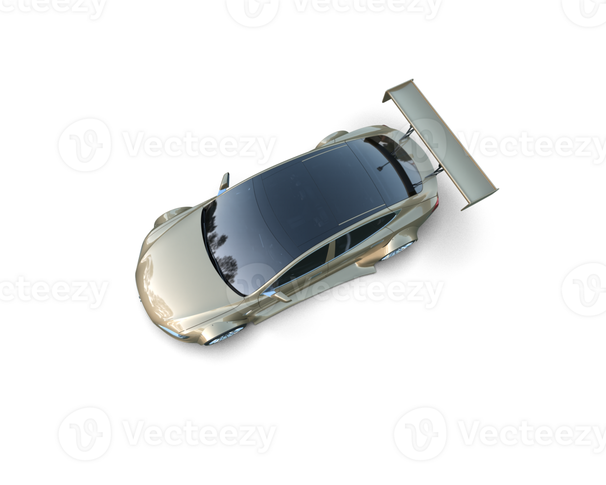 Realistic sport car isolated on background. 3d rendering - illustration png