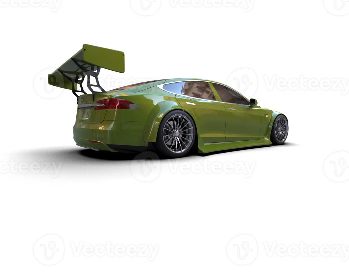Realistic sport car isolated on background. 3d rendering - illustration png