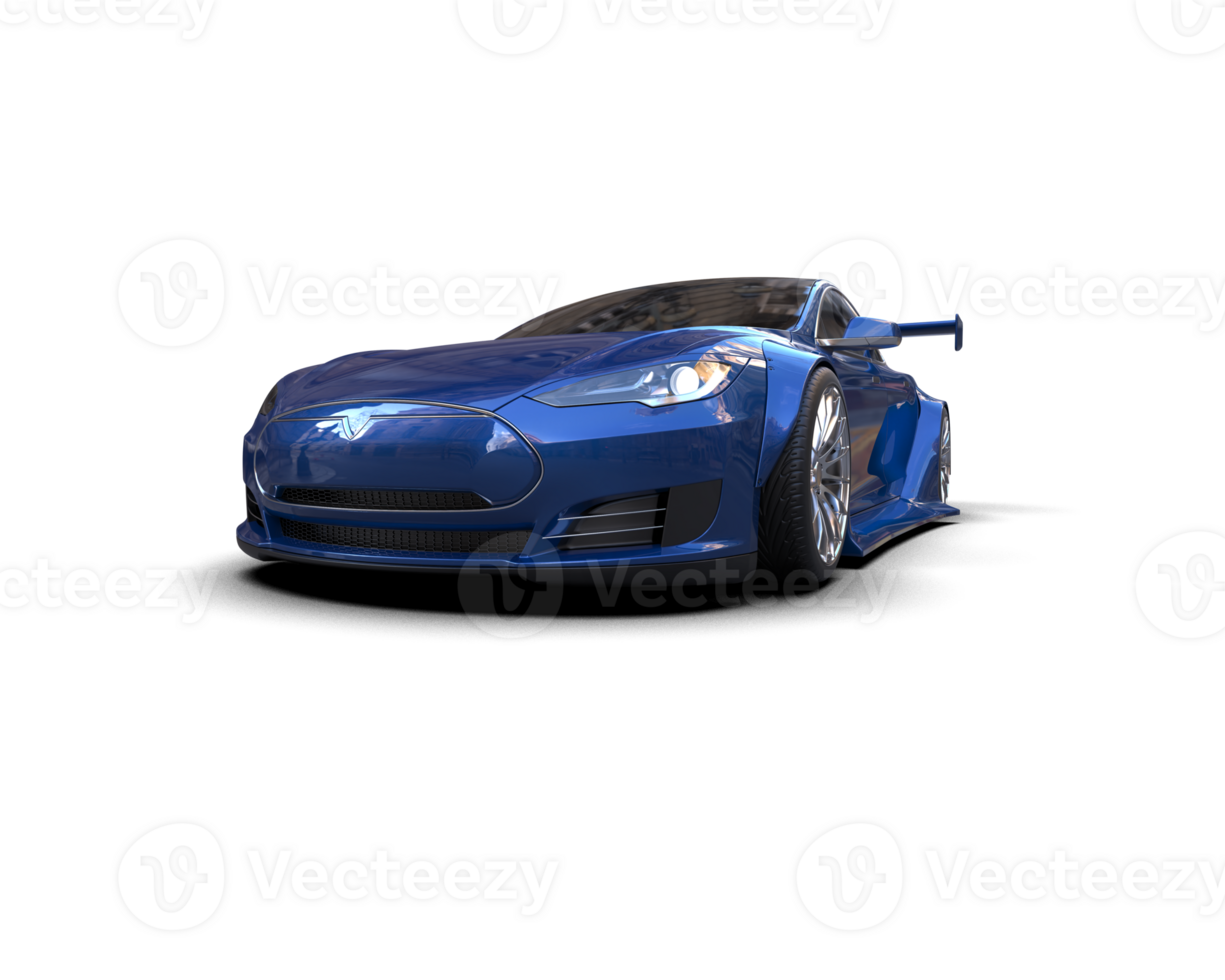 Realistic sport car isolated on background. 3d rendering - illustration png