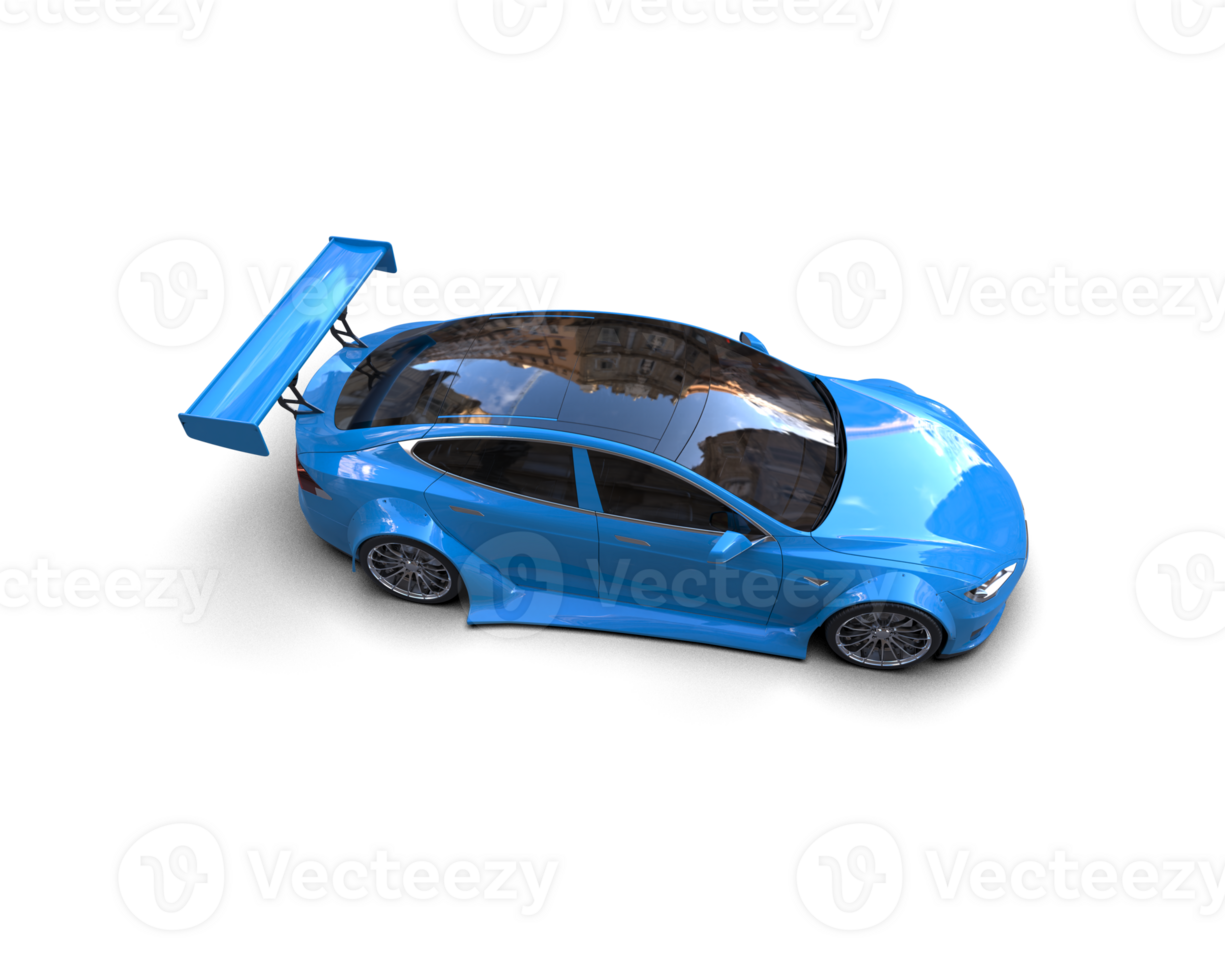 Realistic sport car isolated on background. 3d rendering - illustration png