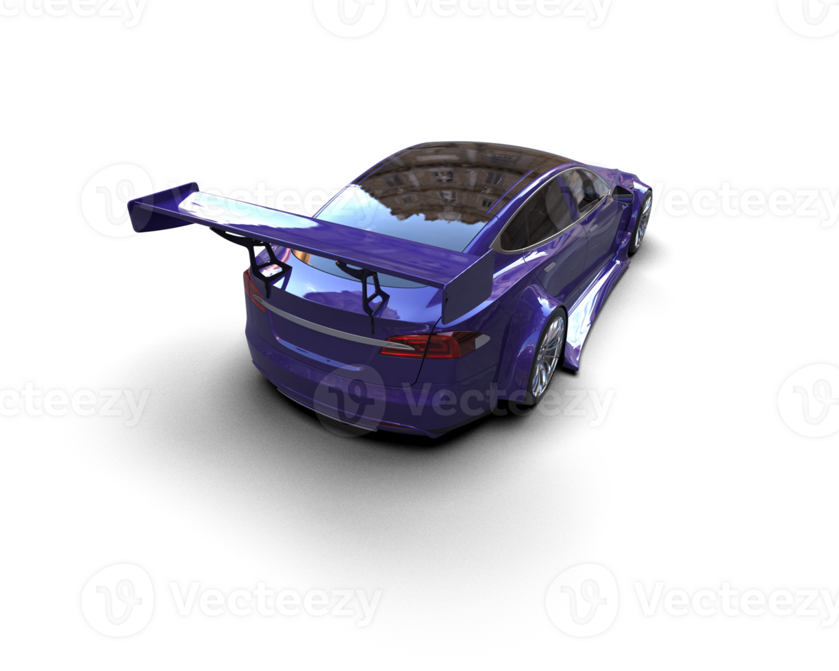 Realistic sport car isolated on background. 3d rendering - illustration png