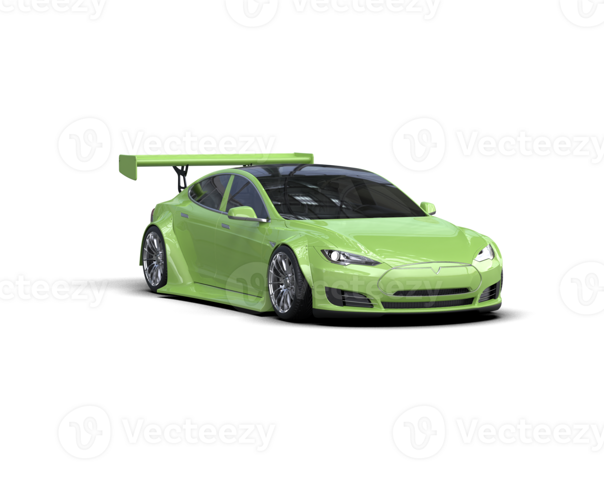 Realistic sport car isolated on background. 3d rendering - illustration png