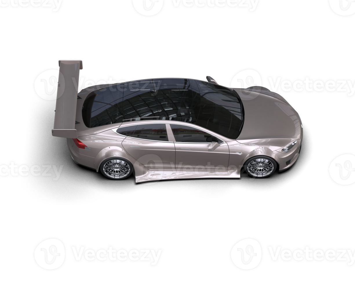 Realistic sport car isolated on background. 3d rendering - illustration png