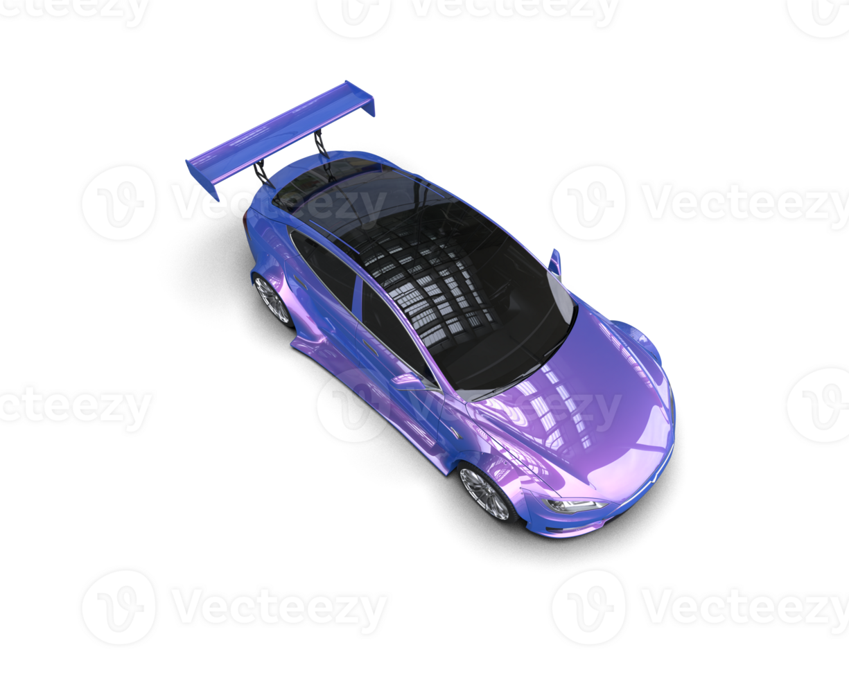 Realistic sport car isolated on background. 3d rendering - illustration png