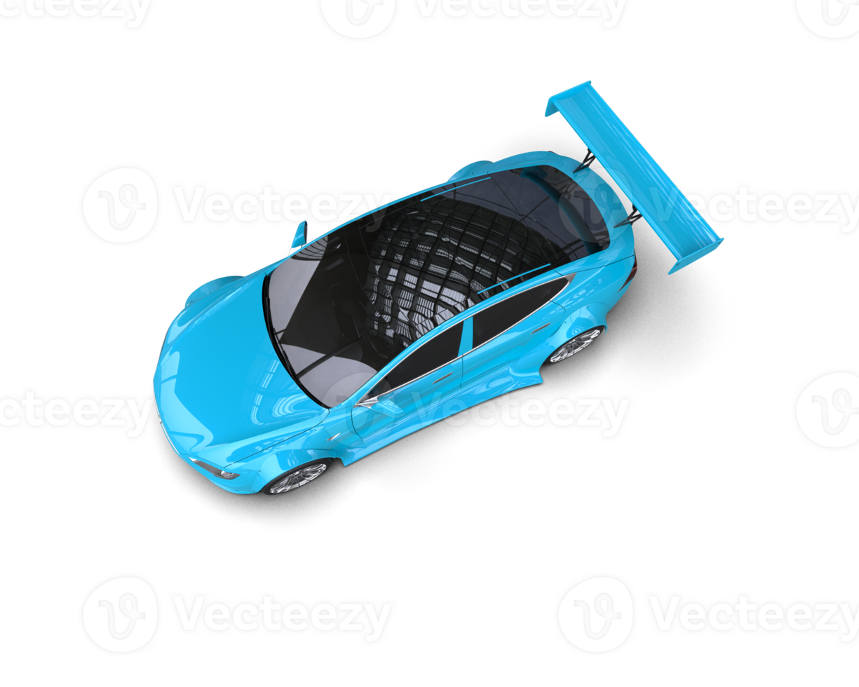 Realistic sport car isolated on background. 3d rendering - illustration png