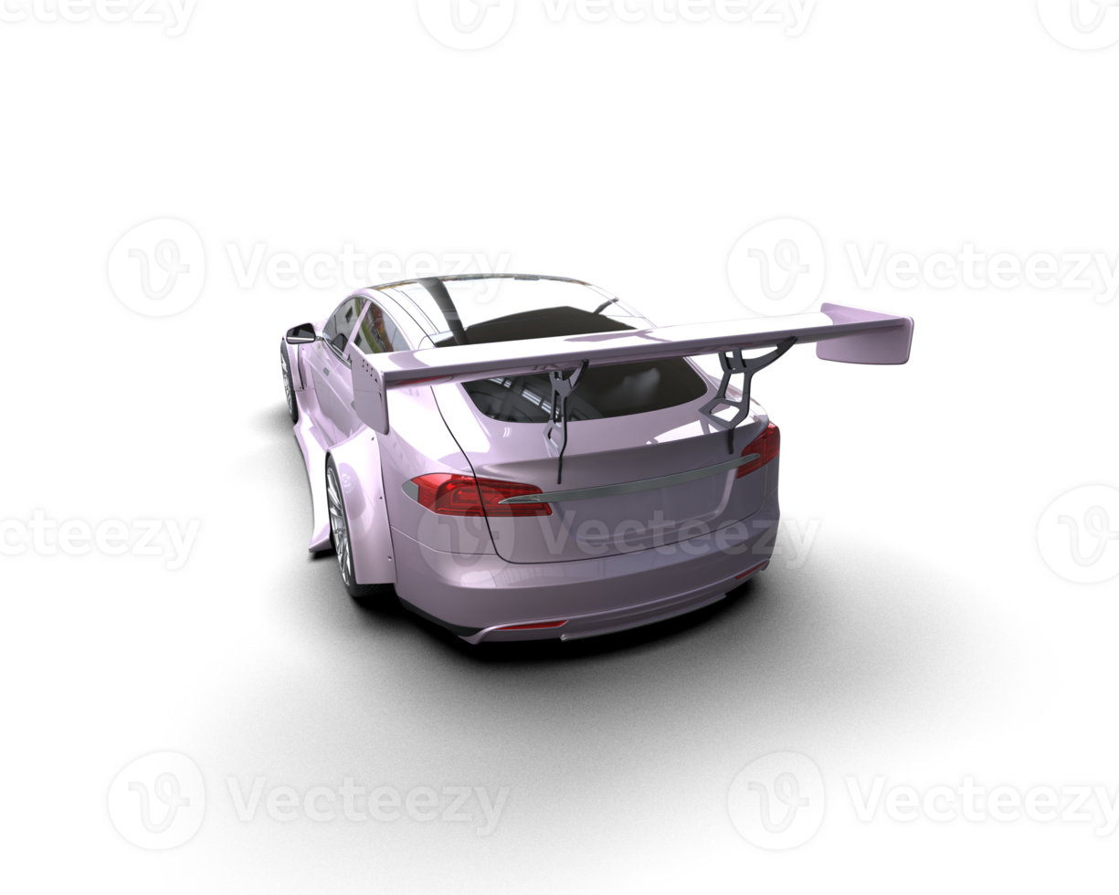 Realistic sport car isolated on background. 3d rendering - illustration png