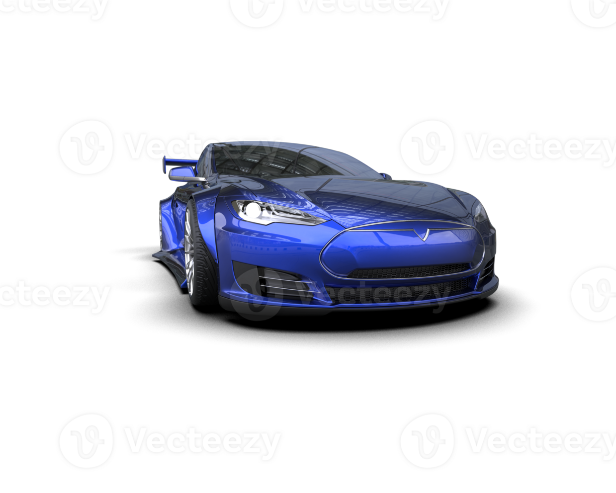 Realistic sport car isolated on background. 3d rendering - illustration png