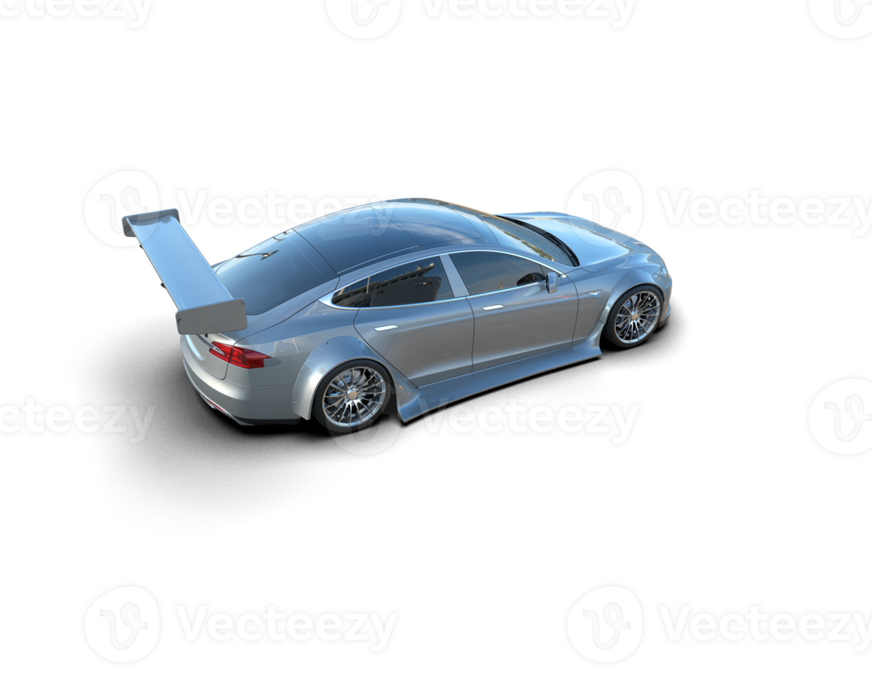 Realistic sport car isolated on background. 3d rendering - illustration png