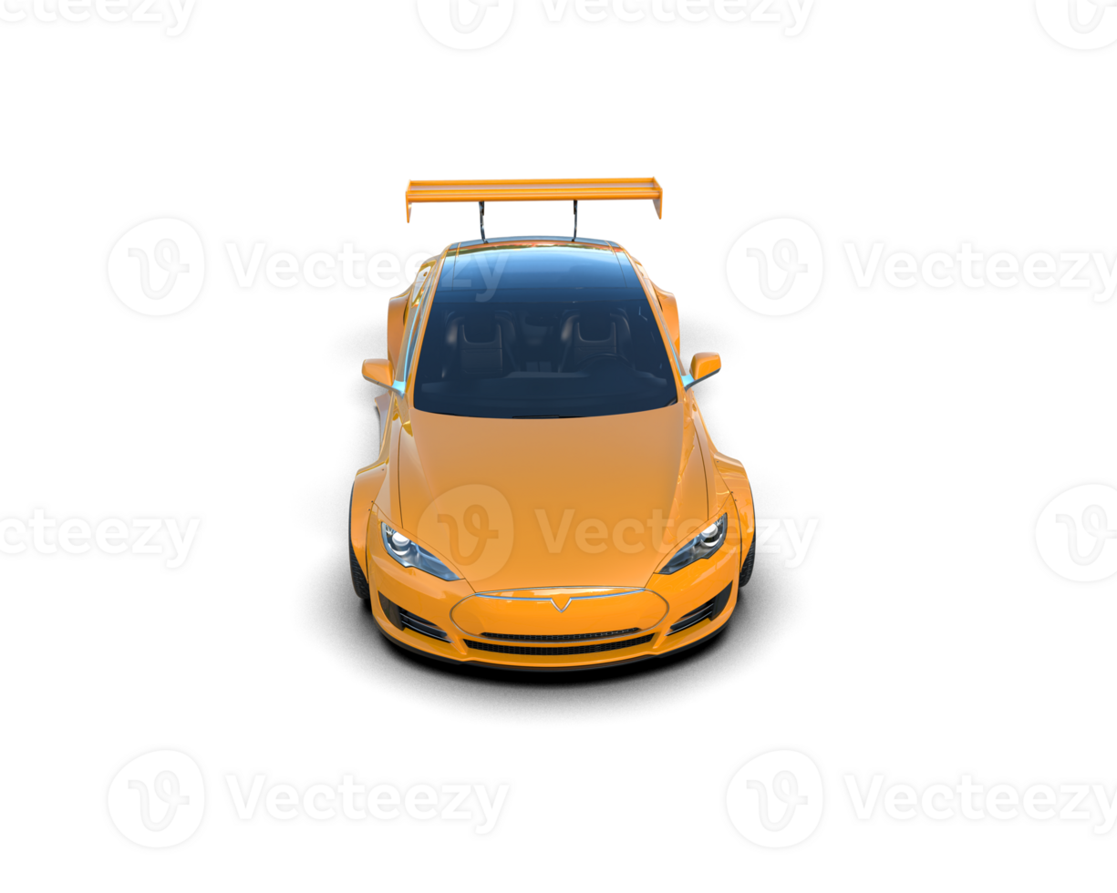 Realistic sport car isolated on background. 3d rendering - illustration png