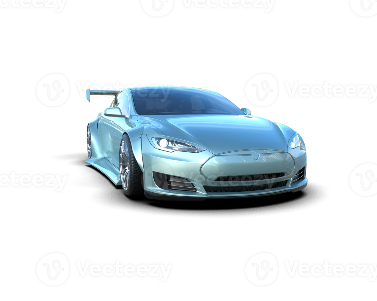 Realistic sport car isolated on background. 3d rendering - illustration png