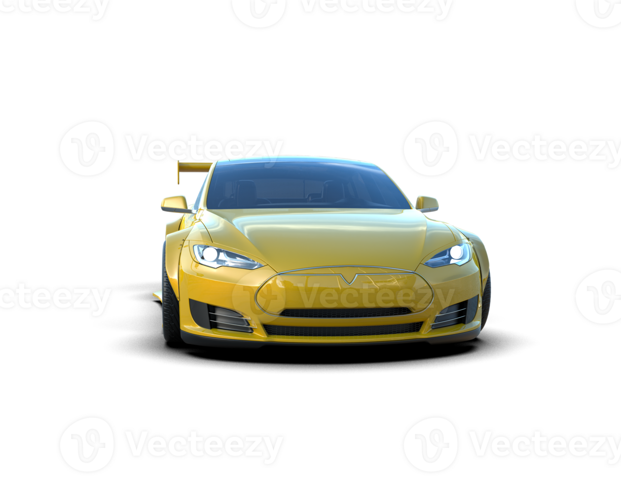Realistic sport car isolated on background. 3d rendering - illustration png