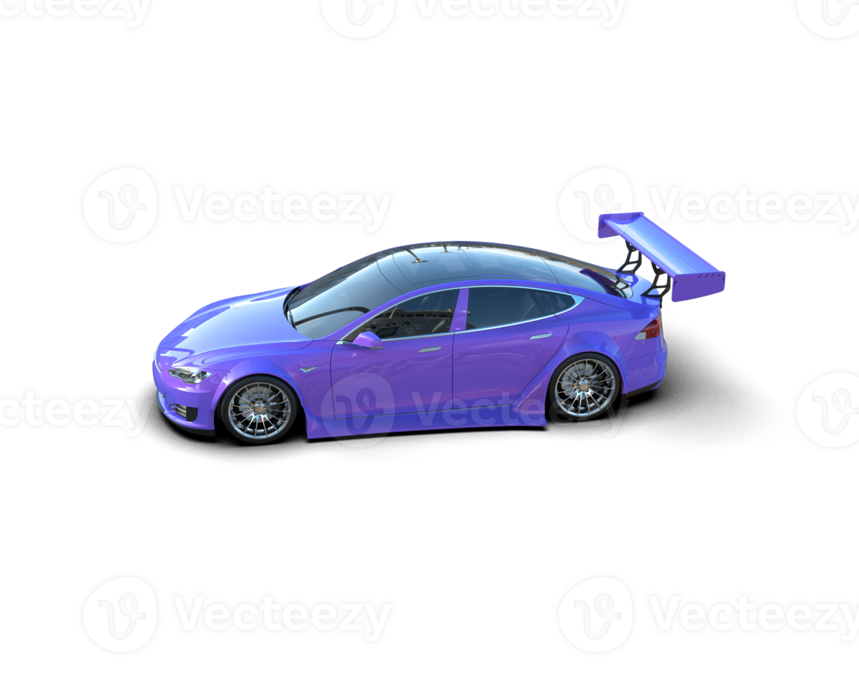 Realistic sport car isolated on background. 3d rendering - illustration png