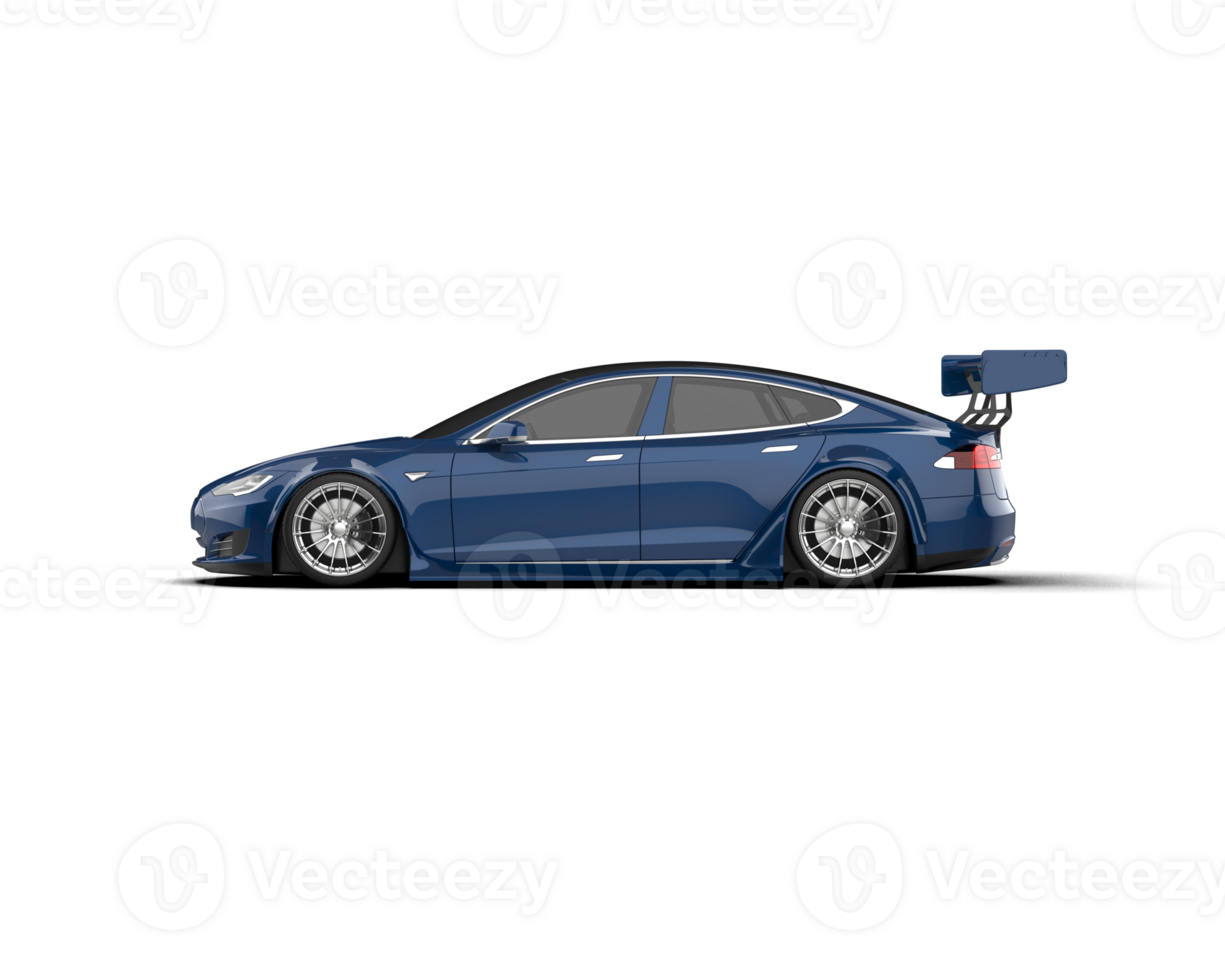 Realistic sport car isolated on background. 3d rendering - illustration png