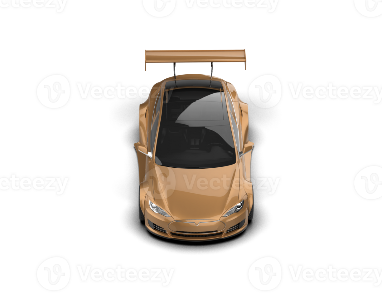 Realistic sport car isolated on background. 3d rendering - illustration png