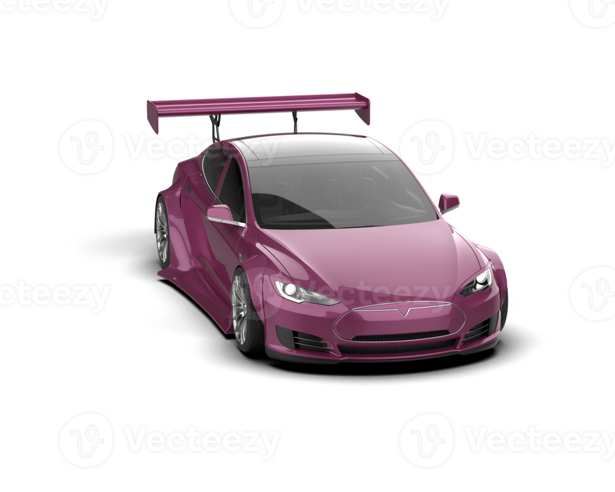 Realistic sport car isolated on background. 3d rendering - illustration png
