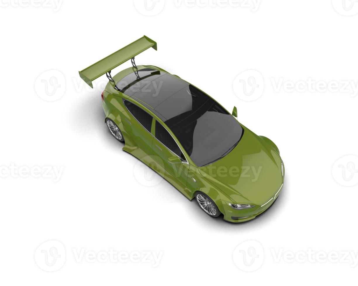 Realistic sport car isolated on background. 3d rendering - illustration png
