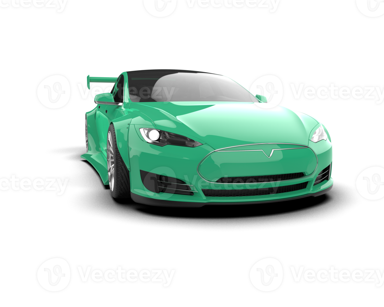 Realistic sport car isolated on background. 3d rendering - illustration png