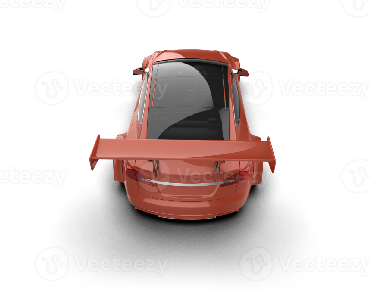 Realistic sport car isolated on background. 3d rendering - illustration png