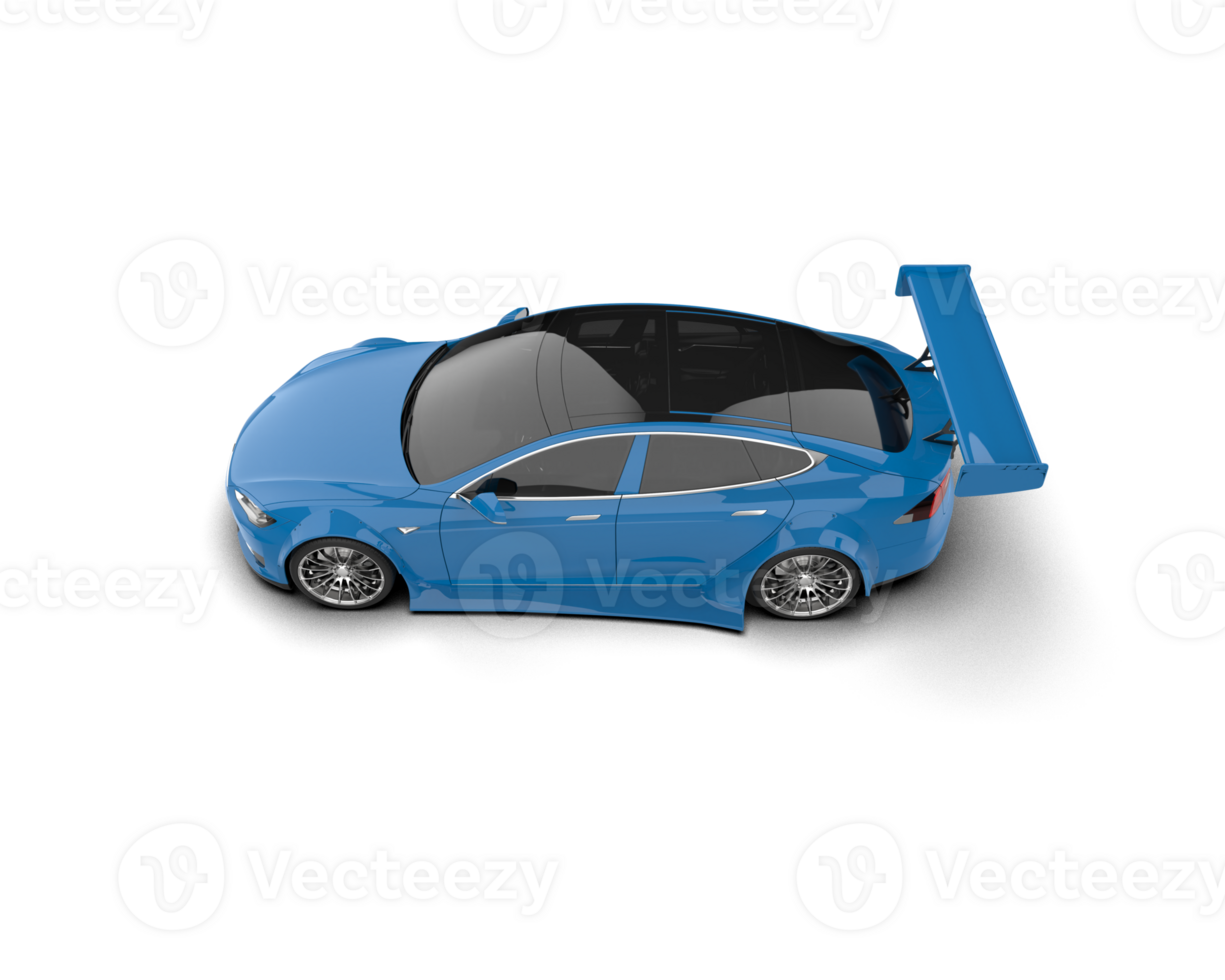 Realistic sport car isolated on background. 3d rendering - illustration png