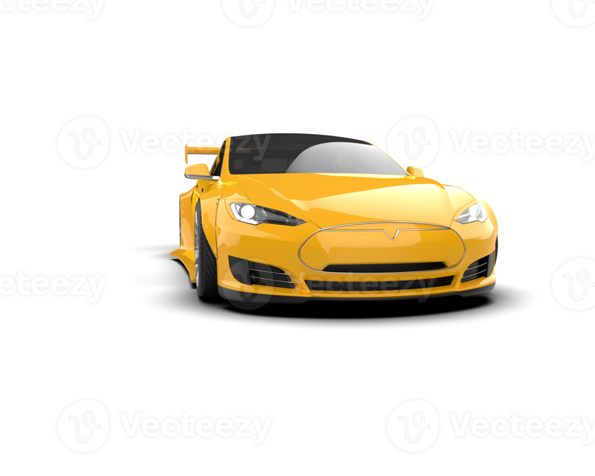 Realistic sport car isolated on background. 3d rendering - illustration png
