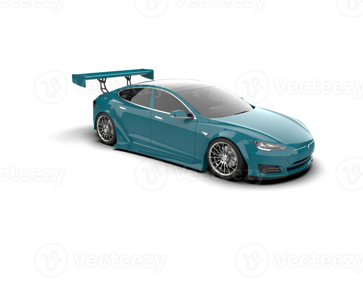 Realistic sport car isolated on background. 3d rendering - illustration png