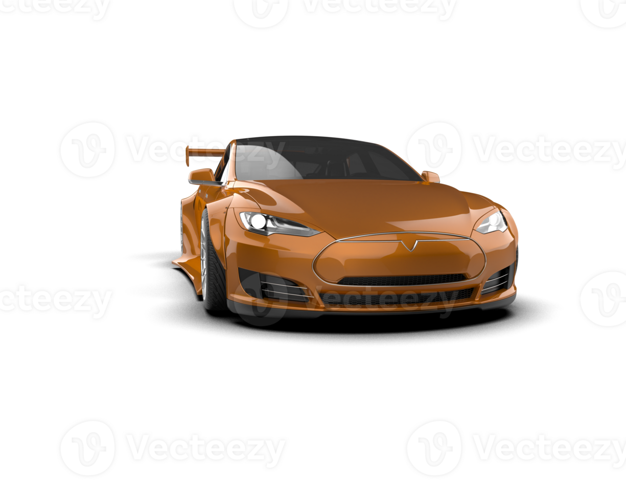 Realistic sport car isolated on background. 3d rendering - illustration png