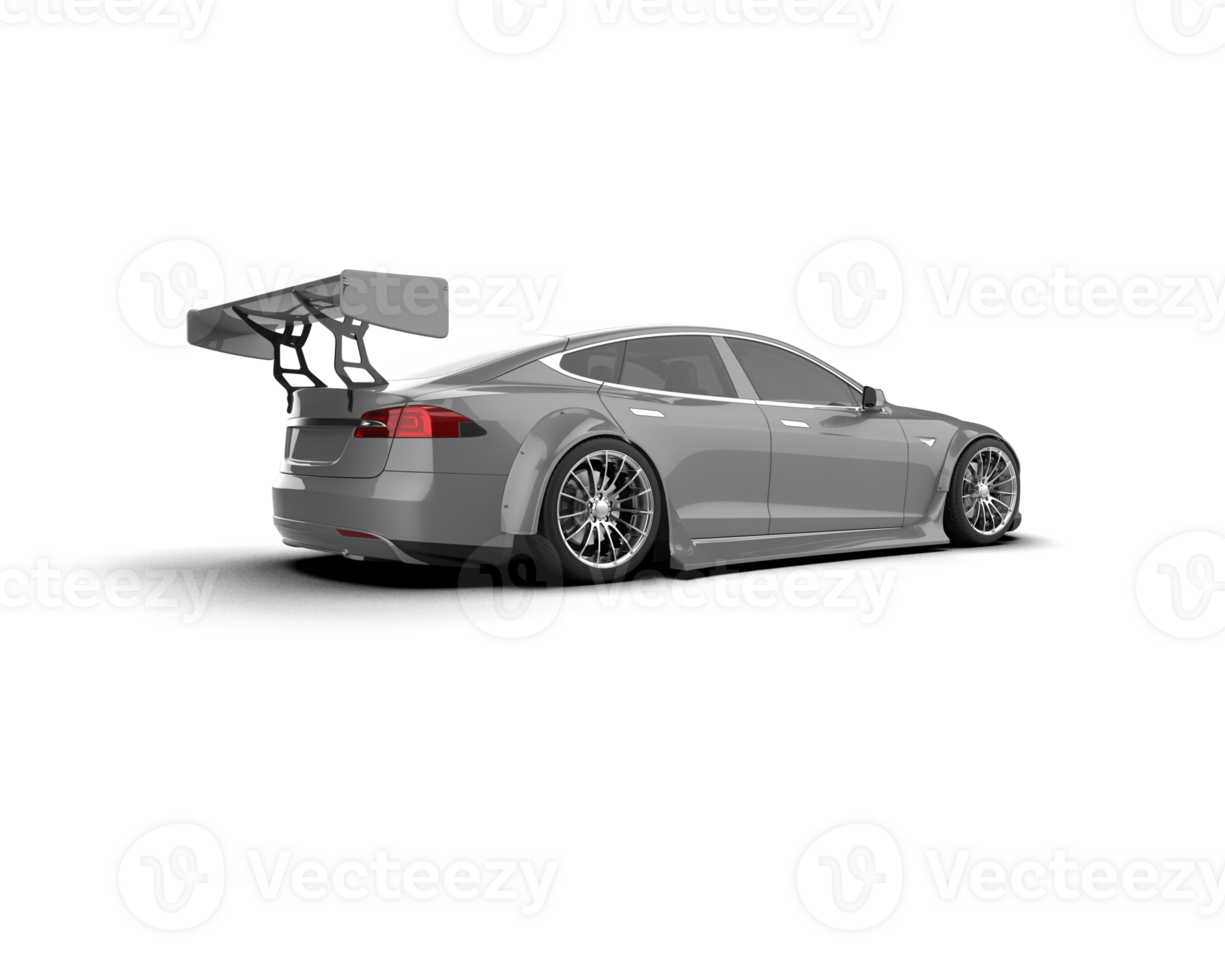 Realistic sport car isolated on background. 3d rendering - illustration png