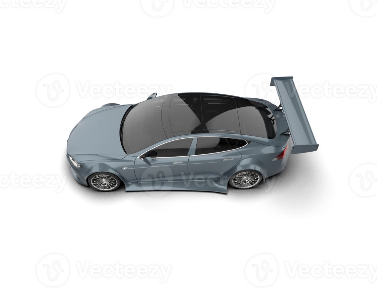 Realistic sport car isolated on background. 3d rendering - illustration png