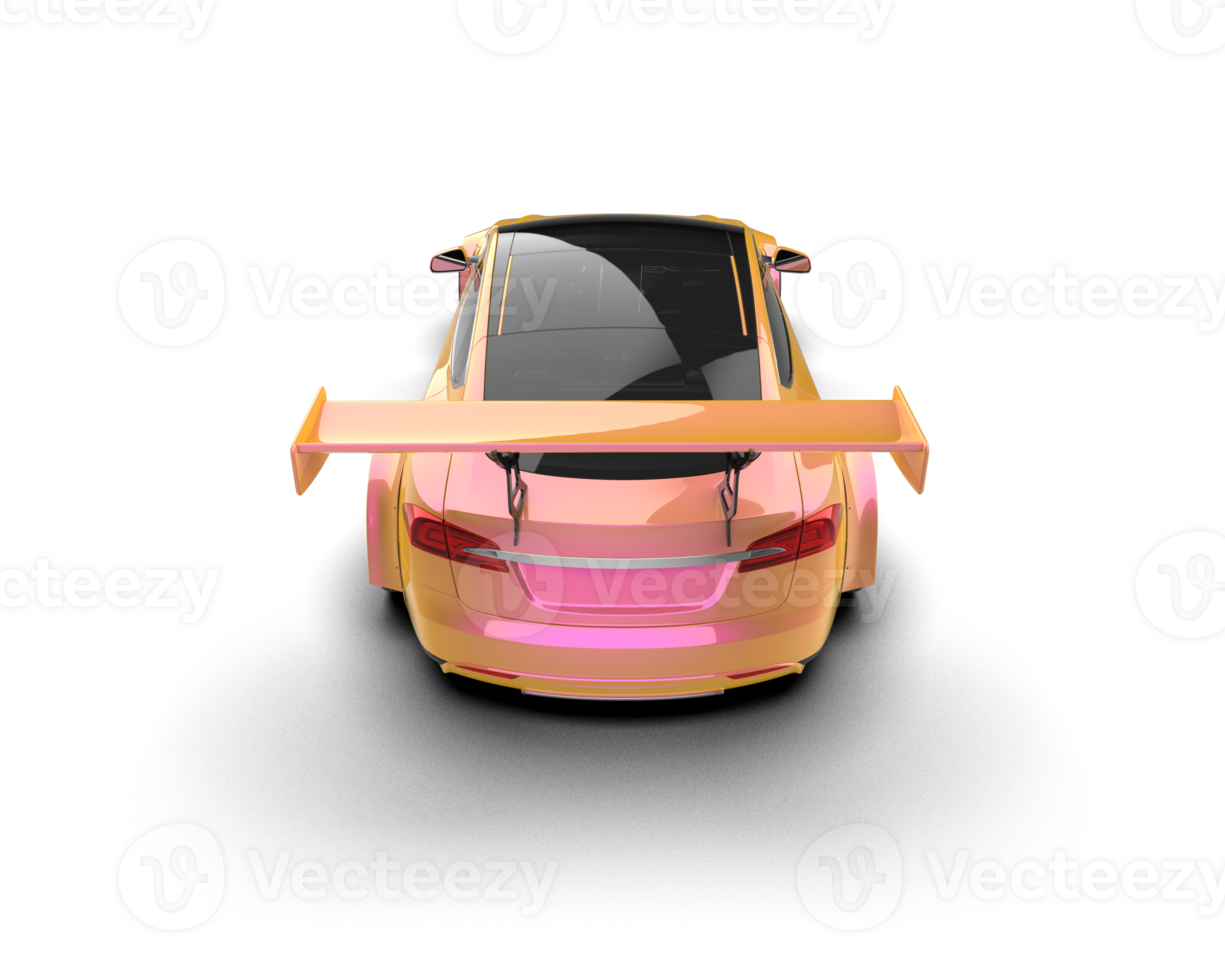 Realistic sport car isolated on background. 3d rendering - illustration png